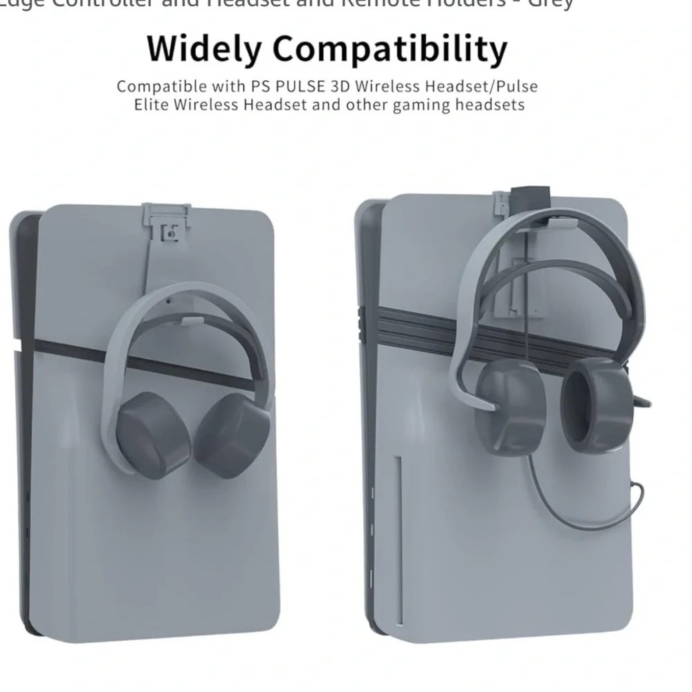 VR Headset Charging Station with LED Lights - Gray